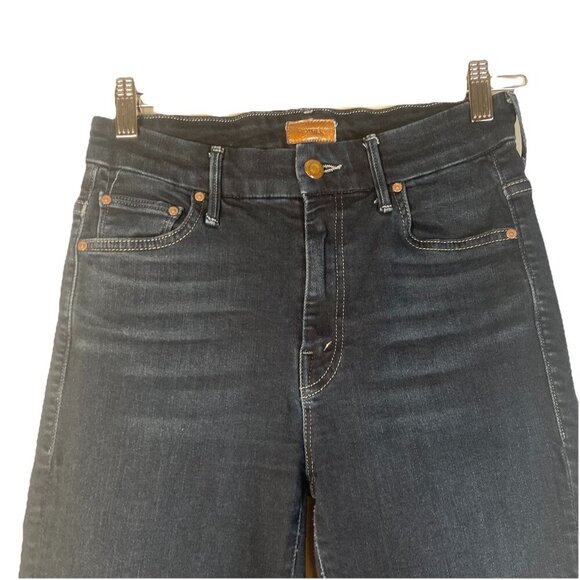 Mother Jeans Womens 26 Blue Denim High Waisted Rise The Looker Coffee Tea Or Me - Picture 2 of 9